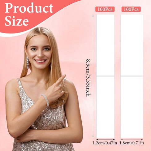 200 Pcs Double Sided Tape For Clothes Strips Fashion Dress Tape Fabric To Skin For Women Garment For Clothes To Stay In Place For All Skin Shades Invisible And Skin-Friendly Adhesive in Saudi Arabia