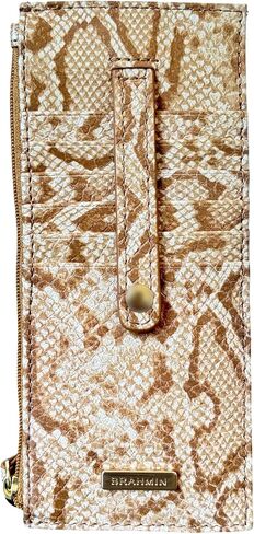 BRAHMIN Women's Credit Card Wallet (Red Assorted Melbourne - Fuchsia Flame) in Saudi Arabia
