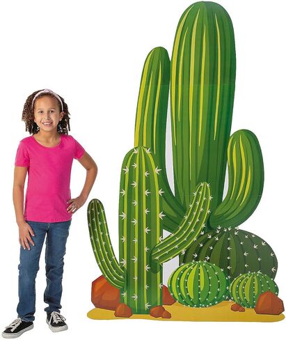 42 بوصة × 68 3/4 بوصة قطع من الورق المقوى للسكك الحديدية VBS Cactus، لوازم مدرسية للكتاب المقدس للإجازة in Saudi Arabia