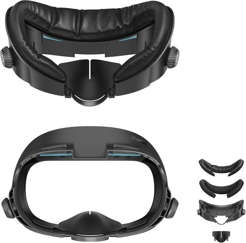 AMVR FC4 Upgraded Face Cover Pad Facial Interface Compatible with Meta/Oculus Quest 3 Accessories, with Knob Adjustable, NOT Compatible with Meta Quest 3S (Better for Halo Head Strap) in Kuwait