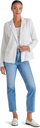 Steve Madden Apparel Payton Blazer, White, Large in Saudi Arabia