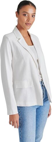 Steve Madden Apparel Payton Blazer, White, Large in Saudi Arabia