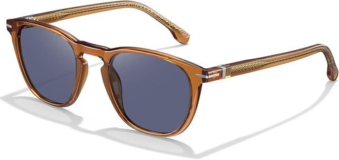 CARFIA Classic Retro Polarized Sunglasses for Men Anti-slip Temple Tail Elegant Gift-Ready Case CA31237 in Saudi Arabia