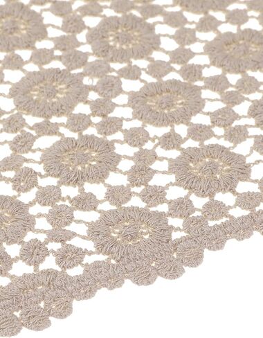 Floral Cotton Crochet Mantilla Scarves, Little Shawl Cape Triangle Head Covering Church Veil for Mass Wedding in Saudi Arabia