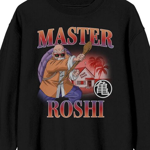 قميص من النوع الثقيل Bioworld Dragon Ball Z Master Roshi برقبة دائرية وأكمام طويلة للرجال in Saudi Arabia