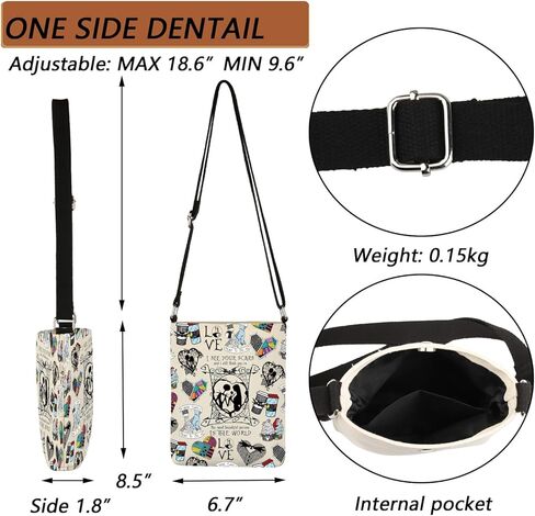 MBMSO جاك وسالي حقيبة كروسبودي عيد الميلاد جاك سالي هدايا الأزواج Skellington Crossbody محفظة هدايا شهر العسل للسيد السيدة in Saudi Arabia