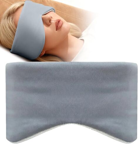 Blackout Sleep Mask for Side Sleeper, Reversible Eye Mask Sleeping with Cozy & Cooling Sides, Adjustable Velcro Band, Face-Hugging Padded Eye Cover for Sleeping Travel Office, Pink in Saudi Arabia