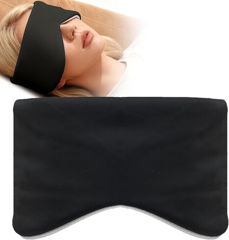 Blackout Sleep Mask for Side Sleeper, Reversible Eye Mask Sleeping with Cozy & Cooling Sides, Adjustable Velcro Band, Face-Hugging Padded Eye Cover for Sleeping Travel Office, Pink in Saudi Arabia