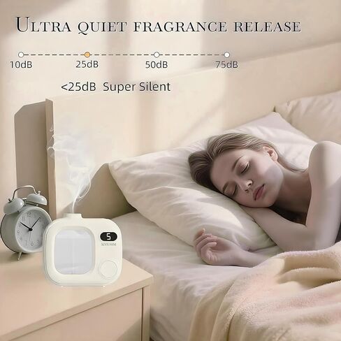 Waterless Essential Oil Diffuser Portable Cordless Aromatherapy Scent Machine for Home Office Car Large Room Battery Powered Ultrasonic Diffuser with 5 Mist Modes for Bedroom Classroom Travel in Saudi Arabia