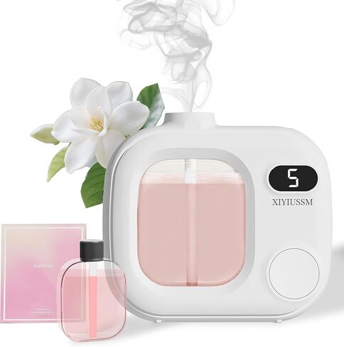 Waterless Essential Oil Diffuser Portable Cordless Aromatherapy Scent Machine for Home Office Car Large Room Battery Powered Ultrasonic Diffuser with 5 Mist Modes for Bedroom Classroom Travel in Saudi Arabia