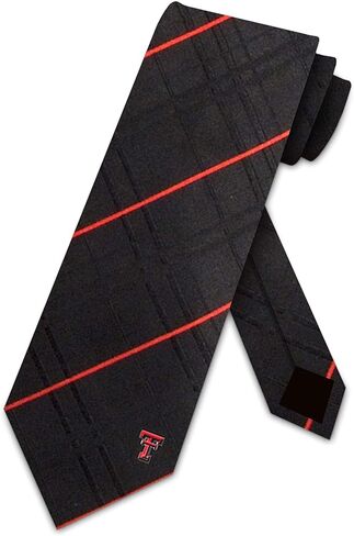 Texas Tech Striped Woven Silk Neck Tie in Saudi Arabia