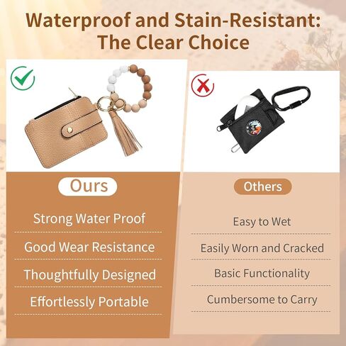 KASAK Wristlet Wallet for Women Small Black Wallets with Keychain Boho Beaded Tassel Wallet for Credit Card Wristlet Purse in Saudi Arabia