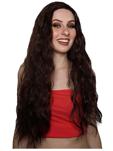 ALLAURA إمرأة طويل شقراء مجعد شعر مستعار مع الانفجارات 70's الباروكات ديسكو زي شعر مستعار الريش نفض الغبار in Kuwait