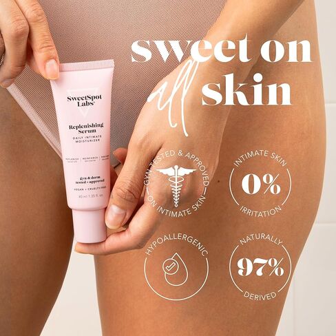 SweetSpot Labs Replenishing Serum, External Vaginal Moisturizer, Perimenopause, Pregnancy and Postpartum Care for Dry Intimate Skin, 1.35 oz in Saudi Arabia