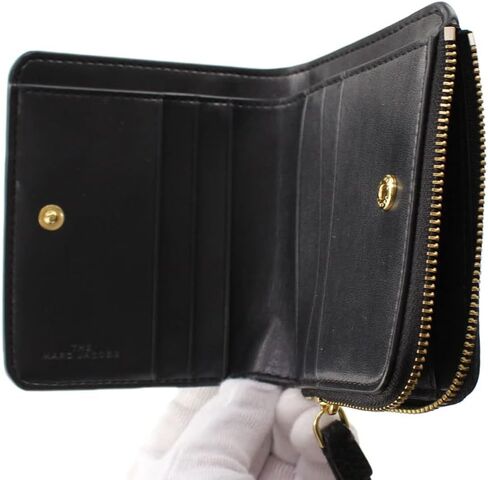 Marc Jacobs Mini Compact Zip Wallet Black One Size in Kuwait
