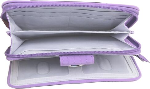 RFID Turnlock Wallet in Microfiber, Mokara Orchid in Saudi Arabia