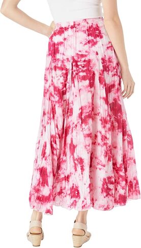 Woman Within Plus Size Pull-On Elastic Waist Crinkle Printed Skirt in Saudi Arabia