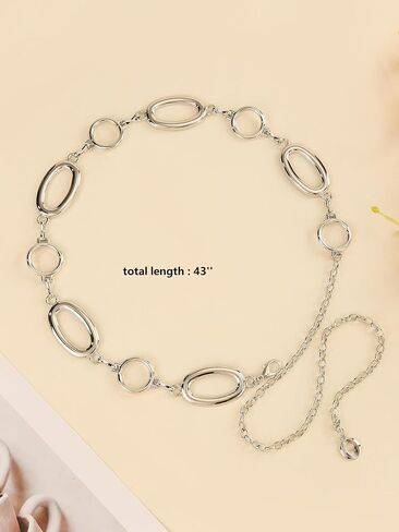 Women Waist Chain Belt Boho Body Chain for Dresses Jeans Outfits Layered Belly Chain Jewelry Accessory for Party in Saudi Arabia
