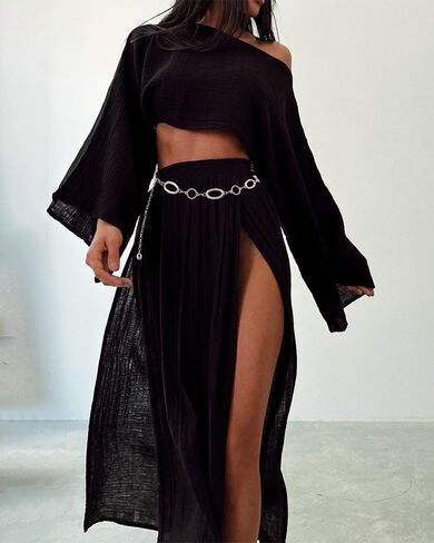 Women Waist Chain Belt Boho Body Chain for Dresses Jeans Outfits Layered Belly Chain Jewelry Accessory for Party in Saudi Arabia