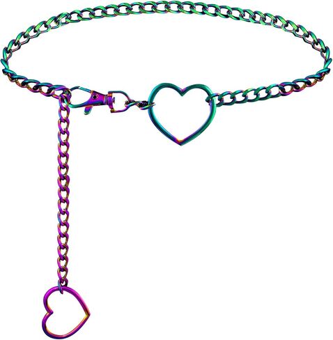 Heart Waist Chain for Women Vintage Belly Chain Cute Body Chain Jewelry Adjustable Metal Waist Accessories For Dress Jeans in Saudi Arabia