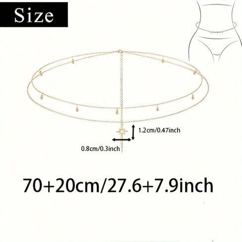 Trendy Pearl Waist Chain Fashionable Body Jewelry for Women Elegant Belly Chain in Saudi Arabia