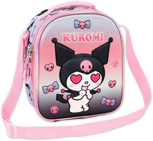SANRIO Kuromi Backpack with Lunch Box Set - Bundle with 16 School Backpack, Lunch Bag, Water Bottle, Stickers, More | Kuromi School Bag for Girls, Kids in Saudi Arabia