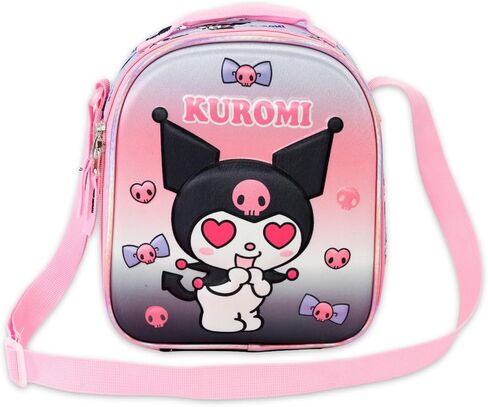 SANRIO Kuromi Backpack with Lunch Box Set - Bundle with 16 School Backpack, Lunch Bag, Water Bottle, Stickers, More | Kuromi School Bag for Girls, Kids in Saudi Arabia