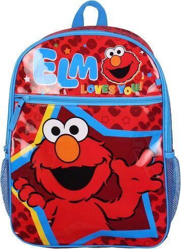 INTIMO Sesame Street Elmo Loves You Star Dual-Compartment Front Pocket Backpack Bag in Saudi Arabia