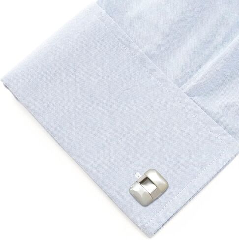 Silver Wrapped White Mother of Pearl Cufflinks in Saudi Arabia