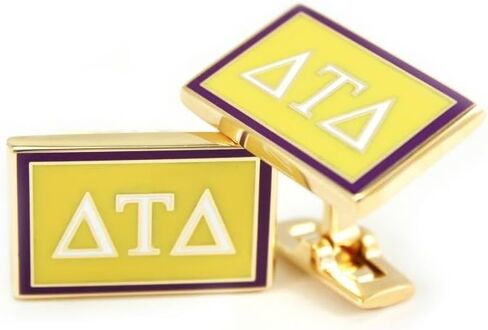 Delta Tau Delta Fraternity Cuff Links with Official Colors in Saudi Arabia