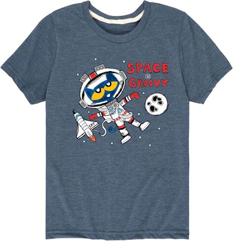 رسالة فورية - Pete The Cat - Space is Groovy - تي شيرت شبابي بأكمام قصيرة in Saudi Arabia