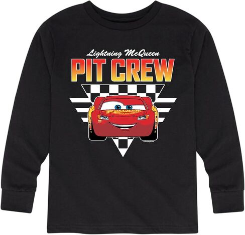 تي شيرت برسومات ديزني كارز - Pit Crew - بأكمام طويلة للأطفال والشباب in Kuwait