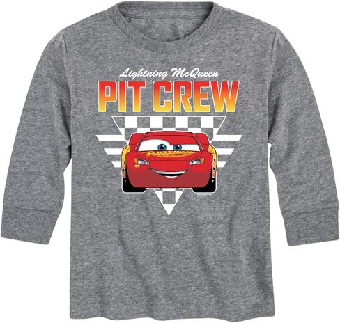 تي شيرت برسومات ديزني كارز - Pit Crew - بأكمام طويلة للأطفال والشباب in Kuwait