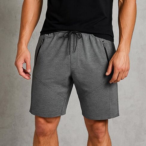 Men's Lightweight Cargo Shorts Zipper Pockets & Adjustable Waistband in Saudi Arabia