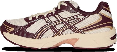 حذاء رياضي للسيدات من ASICS Gel-1130، لون كريمي Oxblood Red، 7 in Kuwait