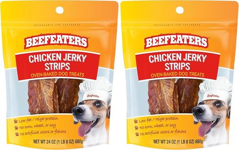 Beefeaters Chicken Jerky Strips Dog Treat, 1.65oz, Case of 12 in Kuwait