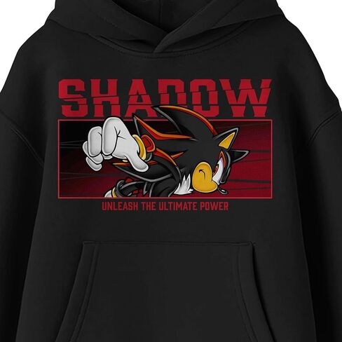 سويت شيرت بغطاء للرأس بأكمام طويلة من Bioworld Sonic The Hedgehog Shadow Running Youth in Kuwait