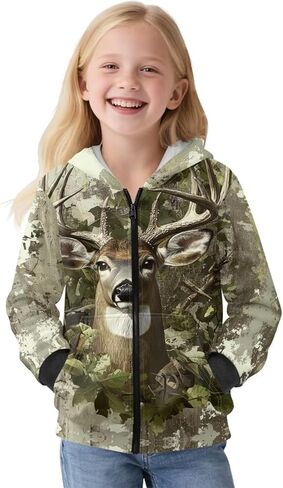 Kids Zip up Hoodies for Boys Fleece Jacket 6-16 Years Lightweight Winter Outdoor School Outfits with Pockets in Saudi Arabia