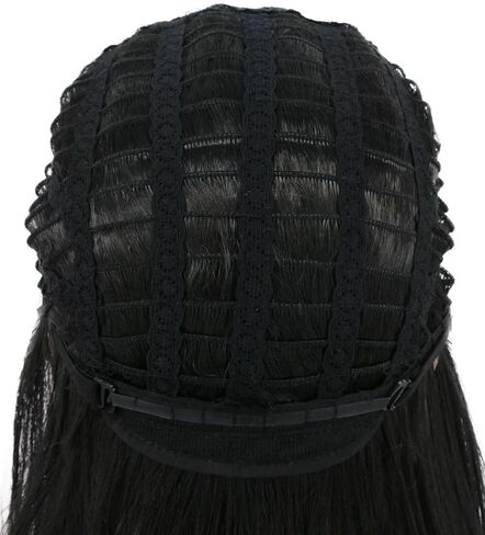 karlery Men Women Long Wavy Black Mullet Wig 70s 80s Punk Rocker Wig for Halloween Costume Cosplay Party in Saudi Arabia