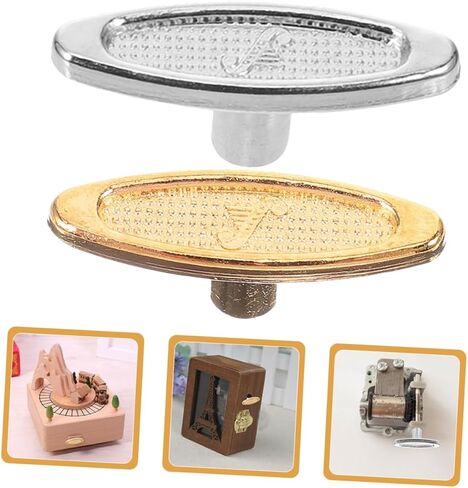 10PCS Metal Music Box Winding Keys Replacement Accessories for DIY Snow Globe and Turntable Toys Key Handles for Music Box Movements in Saudi Arabia