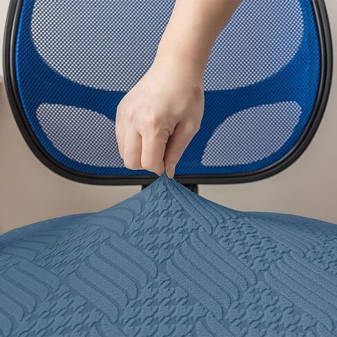 Chair-Covers-Cover-Office-Seat - -StretchableRemovable Washable Cushion Protectors Anti-Scratch (Blue) in Saudi Arabia