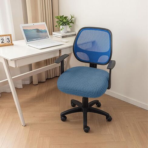 Chair-Covers-Cover-Office-Seat - -StretchableRemovable Washable Cushion Protectors Anti-Scratch (Blue) in Saudi Arabia