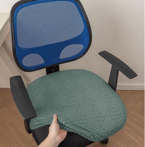 Chair-Covers-Cover-Office-Seat - -StretchableRemovable Washable Cushion Protectors Anti-Scratch (Blue) in Saudi Arabia