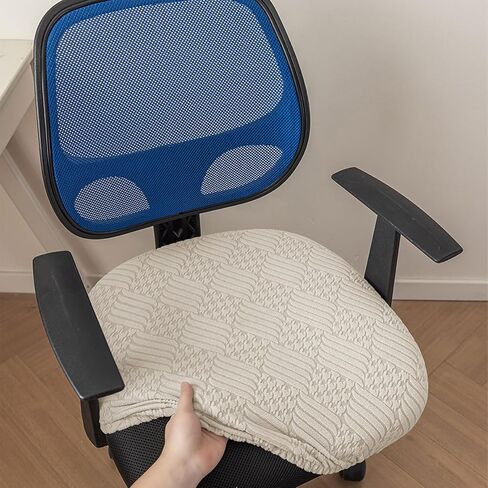Chair-Covers-Cover-Office-Seat - -StretchableRemovable Washable Cushion Protectors Anti-Scratch (Blue) in Saudi Arabia