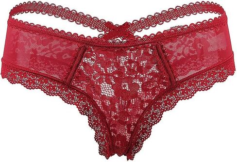 Love Salve Women's Criss Cross Crotch Lace Underwear in Kuwait