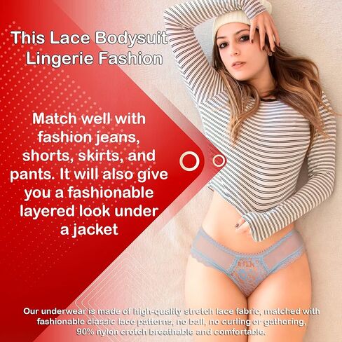 Love Salve Women's Criss Cross Crotch Lace Underwear in Kuwait