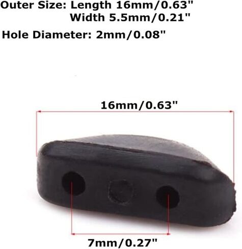 Glasses Accessories 2Pair Two Hole Replacement Silicone Plug in Nose Pads for Eye Glasses Sunglasses Comfortable, Beautiful and Durable. in Saudi Arabia