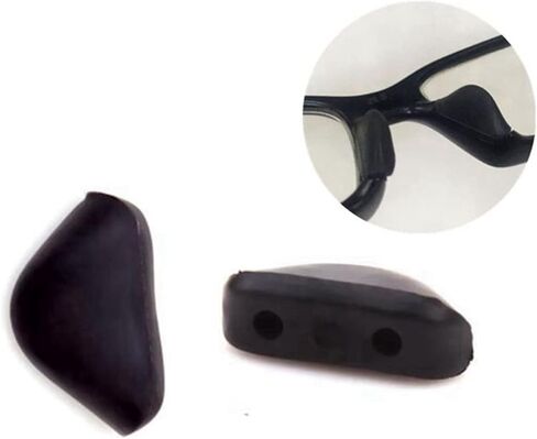 Glasses Accessories 2Pair Two Hole Replacement Silicone Plug in Nose Pads for Eye Glasses Sunglasses Comfortable, Beautiful and Durable. in Saudi Arabia