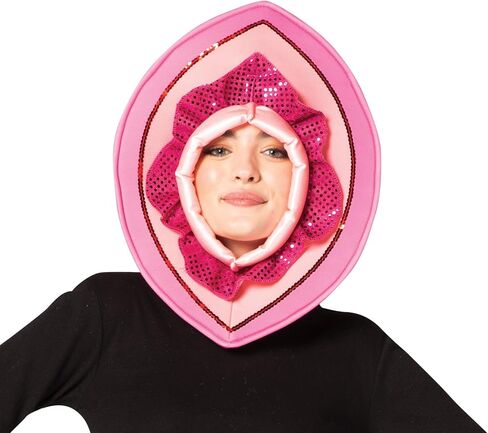 Rasta Imposta Vagina Pink Lady Parts Hat Costume Headpiece Accessory Womens Private Part Headwear, Adult One Size in Saudi Arabia