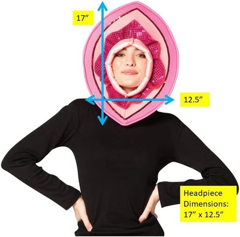 Rasta Imposta Vagina Pink Lady Parts Hat Costume Headpiece Accessory Womens Private Part Headwear, Adult One Size in Saudi Arabia